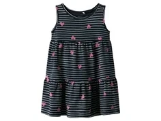 Name It kjole i mørkeblå dark sapphire med hjerteprint 13228172